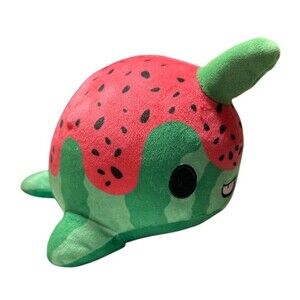 Aurora World Tasty Peach‎ Watermelon Nomwhal 7" Plush Stuffed Animal Narwhal NWT